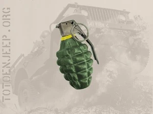 1 x INERTE  MK2 MKII ANANAS grenade .  jeep willys gpw us WW2 - Imagen 1 de 4