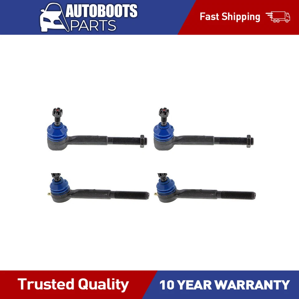 4x Mevotech extremidade da haste de amarração de direção dianteira para GMC C1500 1988-1999 -AR - Imagem 1 de 1