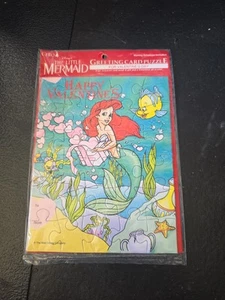 VINTAGE 1991 CLEO PUZZLE NEW NOS VALENTINES DAY DISNEY THE LITTLE MERMAID ARIEL - Picture 1 of 2