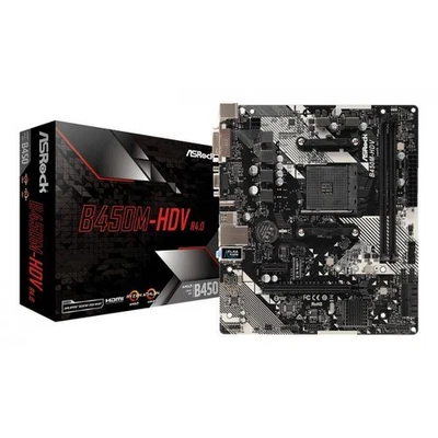 AsRock B450M-HDV R4.0 AM4 - Imagen 1 de 4