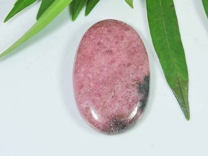 25X39X04MM Natural Rojo Rodonita Cuarzo Ovalado Cabujón Piedra Preciosa Suelta P156 - Imagen 1 de 9