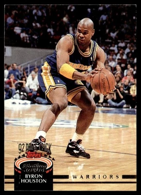 1992-93 Stadium Club Byron Houston Rookie Golden State Warriors #350 - Image 1 of 2