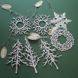 Midwest CBK Pastel Azul Brillo Árbol Navidad Adorno Lote - Océano Playa Mar - Imagen 1 de 4