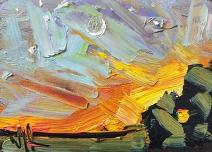 New Original FRAMED Soft Impressionism Color Study Oil Painting Handmade Hawkins - Picture 1 of 7