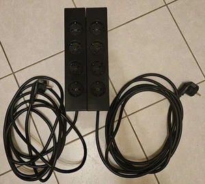 2x USM Haller magnetische Steckdosenleiste Steckdose Typ 15516 schwarz - Bild 1 von 5