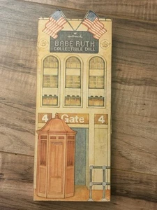 1979 Hallmark Babe Ruth Stoffpuppe berühmte Amerikaner Serie mit Box NY Yankees - Bild 1 von 7