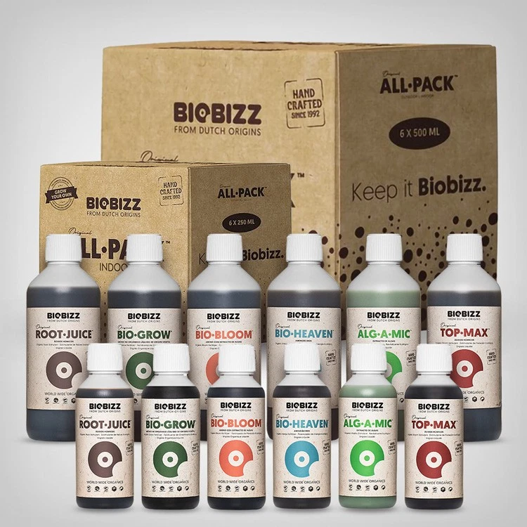 BioBizz All Pack Indoor 250-500ml - Bio Grow Dünger Starter-Set 100% Bio - Bild 1 von 1