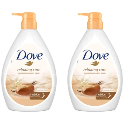 Dove Shea Butter & Vanilla Nourishing Body Wash 27.05 fl oz (800ml) (Pack of 2) - Image 1 of 3