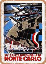 METAL SIGN - 1949 19th Monte Carlo Automobile Rally Vintage Ad