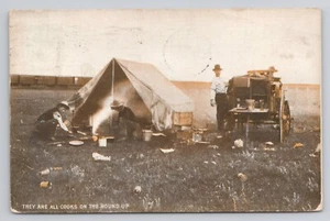 They Are All Cooks on The Round Up Postcard - Picture 1 of 2