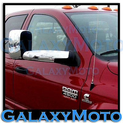 Triple Chrome Towing Mirror+Arm Cover 4pcs for 06-08 Dodge Ram 1500+2500+3500  - Image 1 of 1