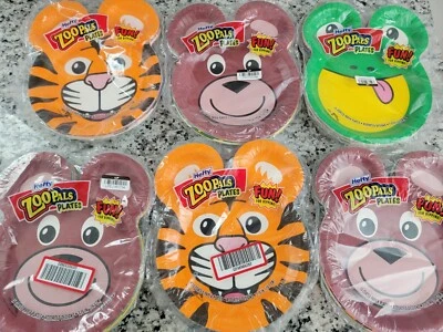 6 Packs ZOO PALS Hefty Paper Plates 2023 15 Plates - 90 Plates Total - Image 1 of 3