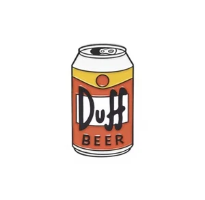 Brand New DUFF BEER Enamel & Metal Pin Badge Homer Simpson THE SIMPSONS - Picture 1 of 1