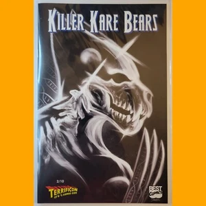 Killer Kare Bears - Wolverine #1 Gleason B&W Adamantium Head Homage - Ltd #2/10 - Picture 1 of 2