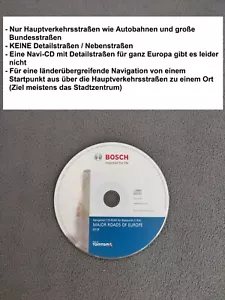 Major Roads Europe Hauptstraßen 2018 Navi CD BNS 5.0 RNS 300 Blaupunkt E EX - Bild 1 von 2
