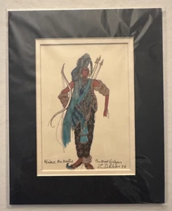 Zandra Rhodes Costume Pearl Fishers Nadir the Hunter Signed 8" x 10" Unframed - Picture 1 of 6