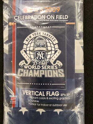 New York Yankees World Series Champions 2009 27x37 Wincraft bandera vertical nuevo en caja Foto 1 de 4