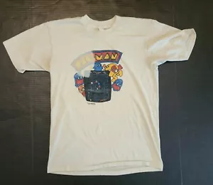 Camiseta original vintage 1981 Pac-Man Midway The Wiz Kids (se adapta a hombre mediana) - Imagen 1 de 9