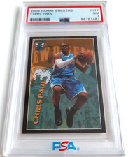 Chris Paul 2009-10 NBA Basketball Stars Panini Stickers #177 PSA 7 NM POP 1 & 1H
