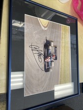 A J FOYT   INDY 500 WINNER 1961-1967-1964-1977  FRAMED   AUTOGRAPHED  8 X 10