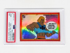 2013 Topps 75th Anniversary Rainbow Foil #85 Masters of the Universe PSA 9