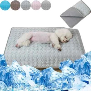 Dog Cooling Mat Summer Pet Cold Bed Extra Large Cat Durable Blanket Sofa Ice Pad - Picture 1 of 23