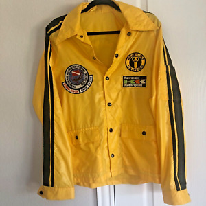 Vintage Jacket Windbreaker W/Patches Dallas Skydivers Scuba Aqua Lung Kawasaki