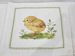 Easter Yellow Chick Square Fabric Placemats Set of 4 - Picture 1 of 4