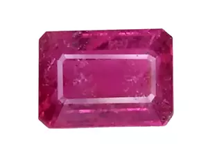 3.50CTS pink red Rubellite ( tourmaline ) octagon cut loose gemstones see video - Picture 1 of 3