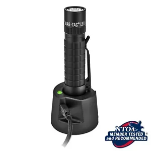 MAGLITE MAG TAC Rechargeable Flashlight Torch LED Black USA Made 671 Lumens - Picture 1 of 4