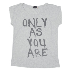 ONLY As You Are Womens T-Shirt Grey M