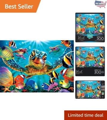 Vivid Collection Tiny Bubbles 300-Piece Jigsaw Puzzle - Ocean Theme Art - Image 1 of 4
