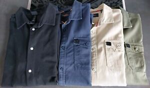 Hemden, 4 Stück, Größe L, Herren, O'NEILL, H&M, schwarz, blau, beige, khaki