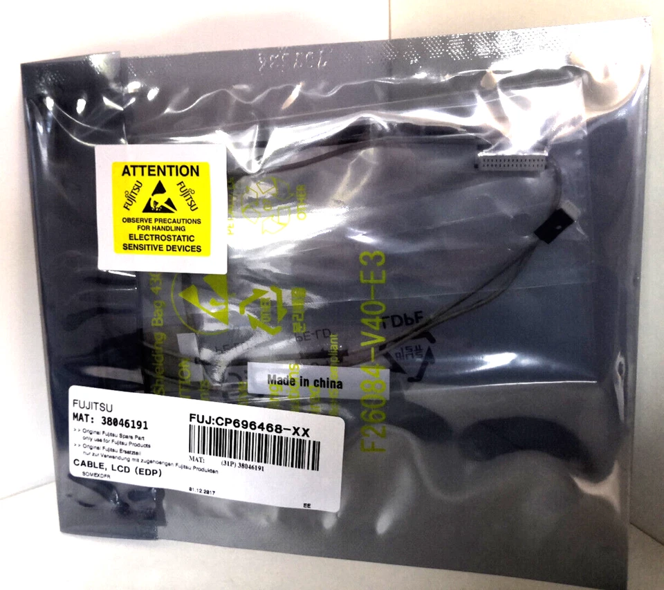 Original Fujitsu LCD Display Kabel CP696468-XX , 38046191, FUJ:CP696468-XX, A556 - Bild 1 von 1