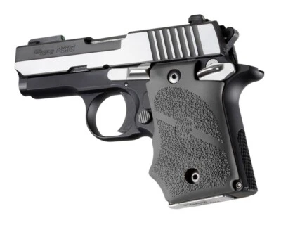 Hogue Sig Sauer P938 Grip-Recoil Absorbing Rubber Pistol Grip-Gray-98082 - Image 1 of 2