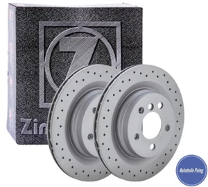 DISCOS DE FRENO Zimmermann 330 mm traseros audi a4 a5 a6 a7 a8 q5 q7 porsche macan vw - Imagen 1 de 2