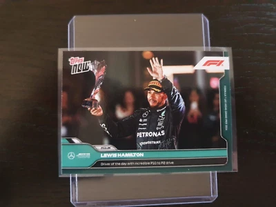 Topps Now F1 2024 #75 Hamilton- Driver of the day with incredible P10 to P2 driv - Image 1 of 4
