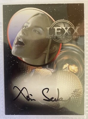Lexx Xenia Seeberg Auto Autograph Signed BC Trading Card Xev Bellringer 411/1000 - Image 1 of 3