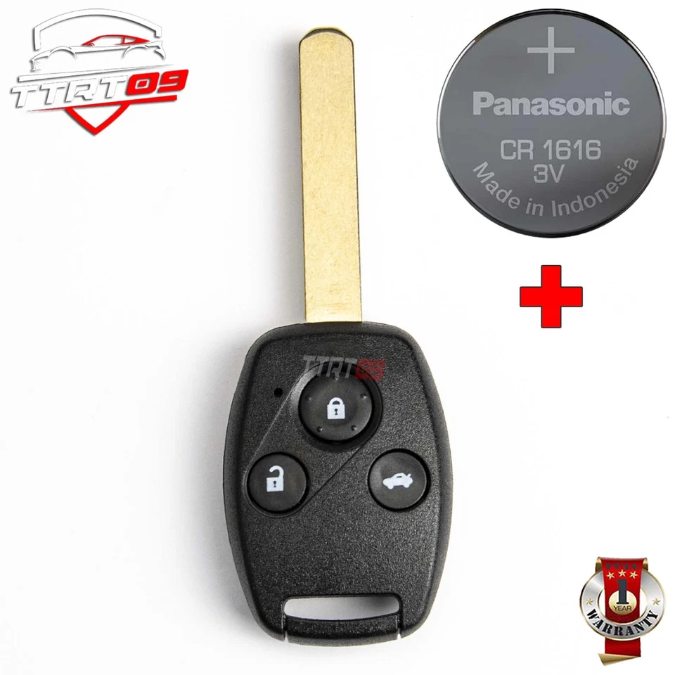 CLÉ COQUE POUR HONDA CIVIC ACCORD JAZZ CR-V FR-V STREAM 3 BOUTONS + CR1616