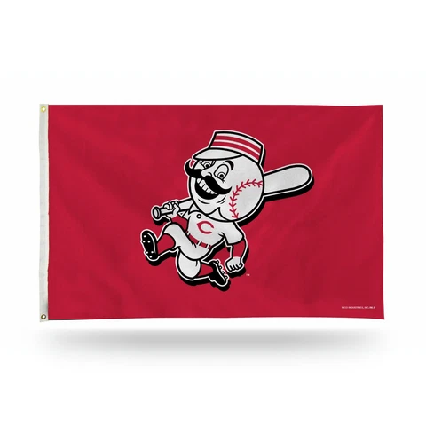 3x5 outdoor Flag - MLB Baseball - Cincinnati Reds Cooperstown Cover