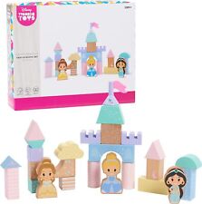 Disney Wooden Toys Princess Castle Block Set, 25-Pieces Include Cinderella,... 
