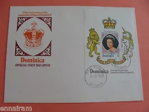 Reina Isabel II Jubileo de Plata FDC 25a Coronación Dominica 1978 #1 - Imagen 1 de 1