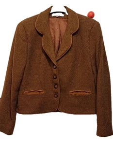 38 ZOLL BRAUNE TWEEDWOLLE LAND REITERBALLADENJACKE - Bild 1 von 14