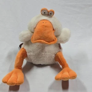 Daphne's Kopfbedeckungen Vogel lustig dumm weiß Ente Fahrer Abdeckung Neu ohne Etikett Plüsch NEU - Bild 1 von 5