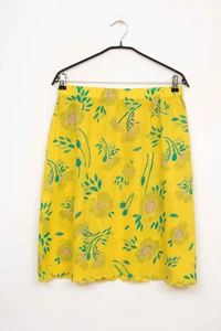 Falda GUDRUN SJODEN Flores Amarillas Talla M 7119 - Imagen 1 de 5