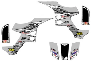 1993-2005 TRX 90 SHREDDER Grey Senge Graphics Kit Compatible with Honda - Picture 1 of 7