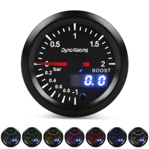 52mm Coche Universal Analógico y Digital Turbo Indicador de Presión de Carga 12V 7 Colores LED Gauge - Imagen 1 de 11