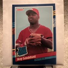 1991 Donruss Rated Rookie #43 Ray Lankford St.Louis Cardinals 