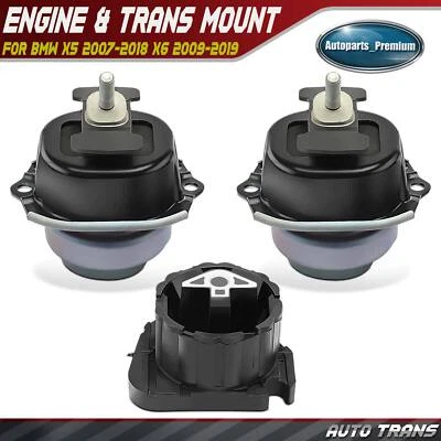 3x Engine Motor & Transmission & Mount for BMW X5 2007-2018 X6 2009-2019 3.0L - Image 1 of 4