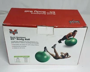 Brandneu VALEO Fitnessausrüstung BODY BALL 65 cm, inkl. Luftpumpe & Trainings-CD - Bild 1 von 5